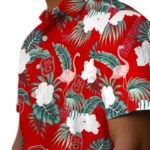 NC State Wolfpack Hawaiian Shirt – Flamingo and Hibiscus