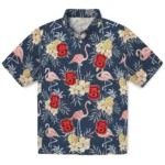 NC State Wolfpack Hawaiian Shirt – Flamingo Hibiscus