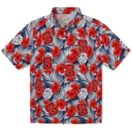 NC State Wolfpack Hawaiian Shirt – Hibiscus Fiesta
