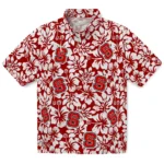 NC State Wolfpack Hawaiian Shirt – Hibiscus Motif