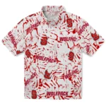 NC State Wolfpack Hawaiian Shirt – Hibiscus Overlay
