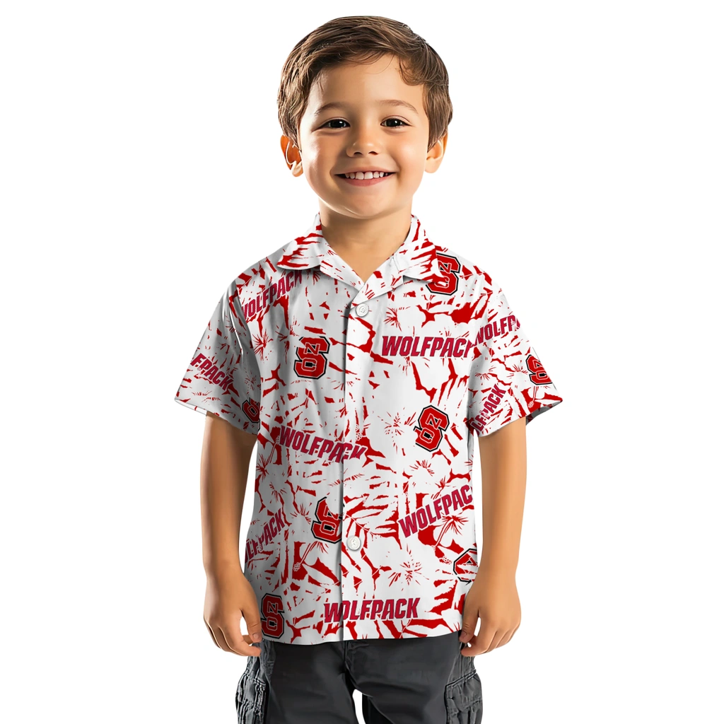 NC State Wolfpack Hawaiian Shirt - Hibiscus Overlay nc state wolfpack hibiscus overlay hawaiian shirts top rated