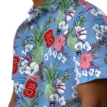 NC State Wolfpack Hawaiian Shirt – Pineapple Bouquet