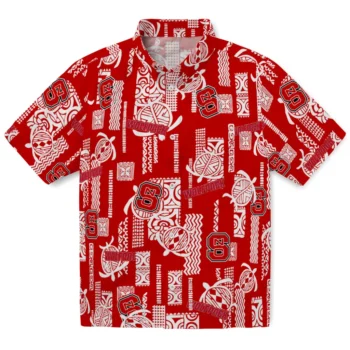 nc state wolfpack turtle lines red hawaiian shirts best selling