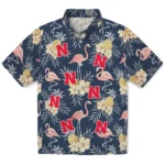 Nebraska Cornhuskers Hawaiian Shirt – Flamingo Hibiscus