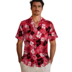 Nebraska Cornhuskers Hawaiian Shirt – Hibiscus Flower Design