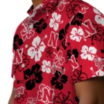 Nebraska Cornhuskers Hawaiian Shirt – Hibiscus Flower Design