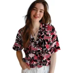 Nebraska Cornhuskers Hawaiian Shirt – Hibiscus Overlay