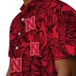 Nebraska Cornhuskers Hawaiian Shirt – Leaf Outline