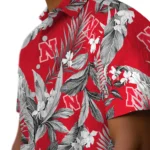Nebraska Cornhuskers Hawaiian Shirt – Palm Leaves