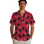 Nebraska Cornhuskers Hawaiian Shirt – Palm Tree Motif
