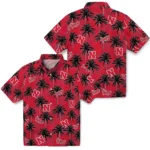 Nebraska Cornhuskers Hawaiian Shirt – Palm Tree Motif