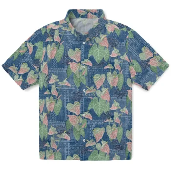 nevada wolf pack anthurium overlay blue hawaiian shirts best selling