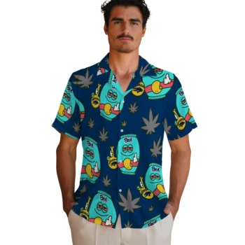 nevada wolf pack bong smile blue hawaiian shirts fashion forward