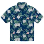 Nevada Wolf Pack Hawaiian Shirt – Flamingo and Hibiscus