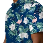 Nevada Wolf Pack Hawaiian Shirt – Flamingo and Hibiscus