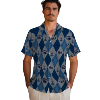 nevada wolf pack balloon plaid blue hawaiian shirts fashion forward