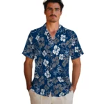 Nevada Wolf Pack Hawaiian Shirt – Hibiscus Flower Design