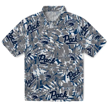 nevada wolf pack hibiscus overlay hawaiian shirts best selling