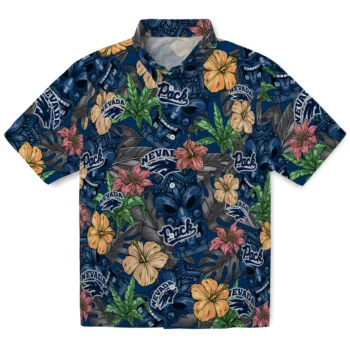 nevada wolf pack tiki jungle blue hawaiian shirts best selling
