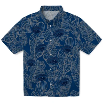 nevada wolf pack leaf outline blue hawaiian shirts best selling