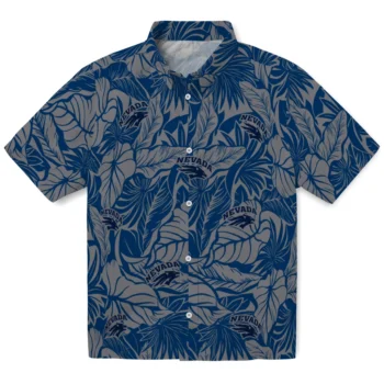 nevada wolf pack monstera layer blue hawaiian shirts best selling