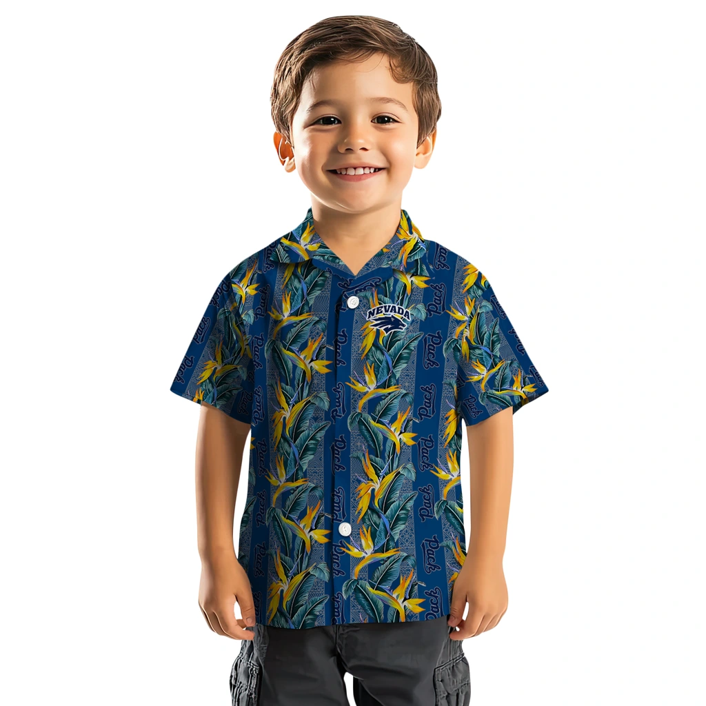 Nevada Wolf Pack Hawaiian Shirt - Paradise Vines nevada wolf pack paradise vines blue hawaiian shirts top rated