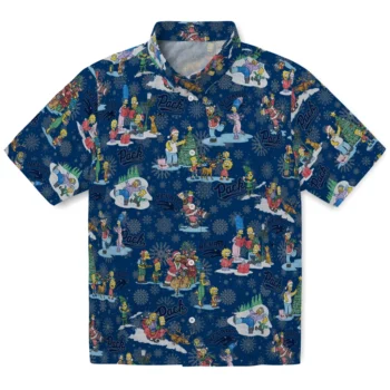 nevada wolf pack simpsons christmas blue hawaiian shirts best selling