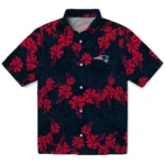 New England Patriots Hawaiian Shirt – 50th State Flower
