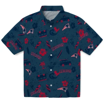 new england patriots beach vibe navy hawaiian shirts best selling