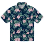 New England Patriots Hawaiian Shirt – Flamingo and Hibiscus