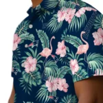 New England Patriots Hawaiian Shirt – Flamingo and Hibiscus