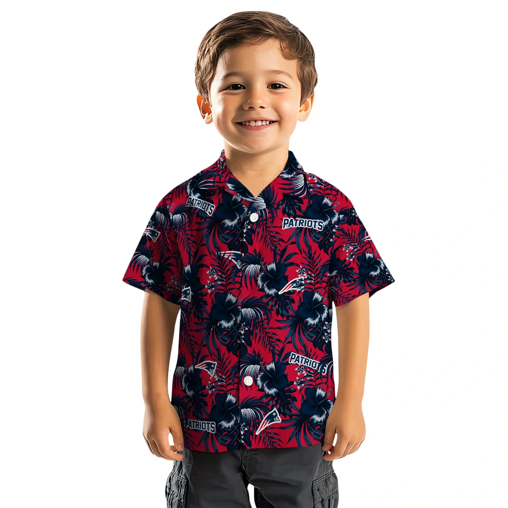 New England Patriots Hawaiian Shirt - Hibiscus Exotic new england patriots hibiscus exotic blue hawaiian shirts top rated