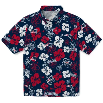 new england patriots hibiscus bloom blue hawaiian shirts best selling