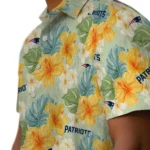New England Patriots Hawaiian Shirt – Hibiscus Mood