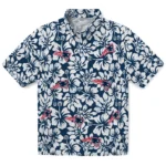 New England Patriots Hawaiian Shirt – Hibiscus Motif