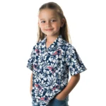 New England Patriots Hawaiian Shirt – Hibiscus Motif