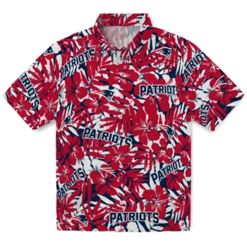 new england patriots hibiscus overlay hawaiian shirts best selling