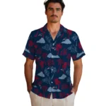 New England Patriots Hawaiian Shirt – Palm And Clouds