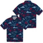 New England Patriots Hawaiian Shirt – Palm And Clouds
