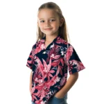 New England Patriots Hawaiian Shirt – Palm Leaves