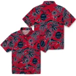 New England Patriots Hawaiian Shirt – Palm Sunset