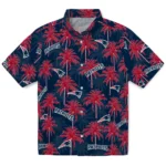 New England Patriots Hawaiian Shirt – Palm Tree Motif