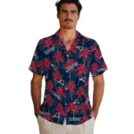 New England Patriots Hawaiian Shirt – Palm Tree Motif