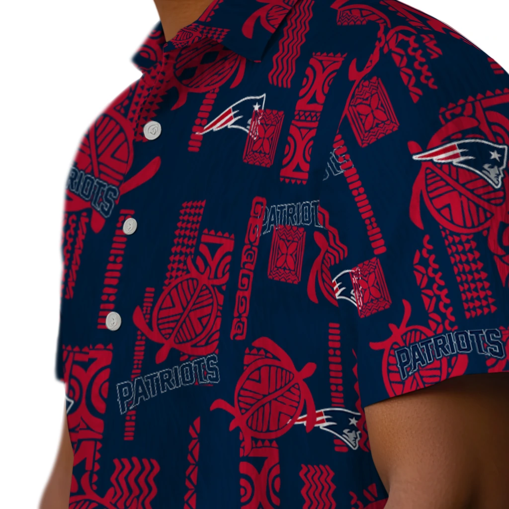 New England Patriots Hawaiian Shirt - Turtle Lines new england patriots turtle lines blue hawaiian shirts trendy
