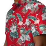 New Jersey Devils Hawaiian Shirt – Flamingo and Hibiscus