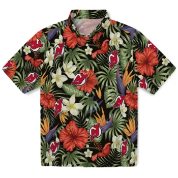 new jersey devils hibiscus bird hawaiian shirts best selling