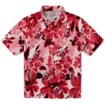 New Jersey Devils Hawaiian Shirt – Hibiscus Arrangement