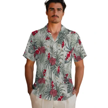 new jersey devils hibiscus designs beige hawaiian shirts fashion forward