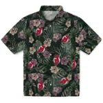 New Jersey Devils Hawaiian Shirt – Hibiscus Leaves Pattern